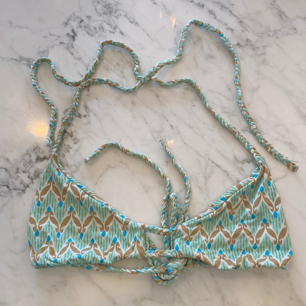 Frankies bikini top, tie at the neck & back, Xs.